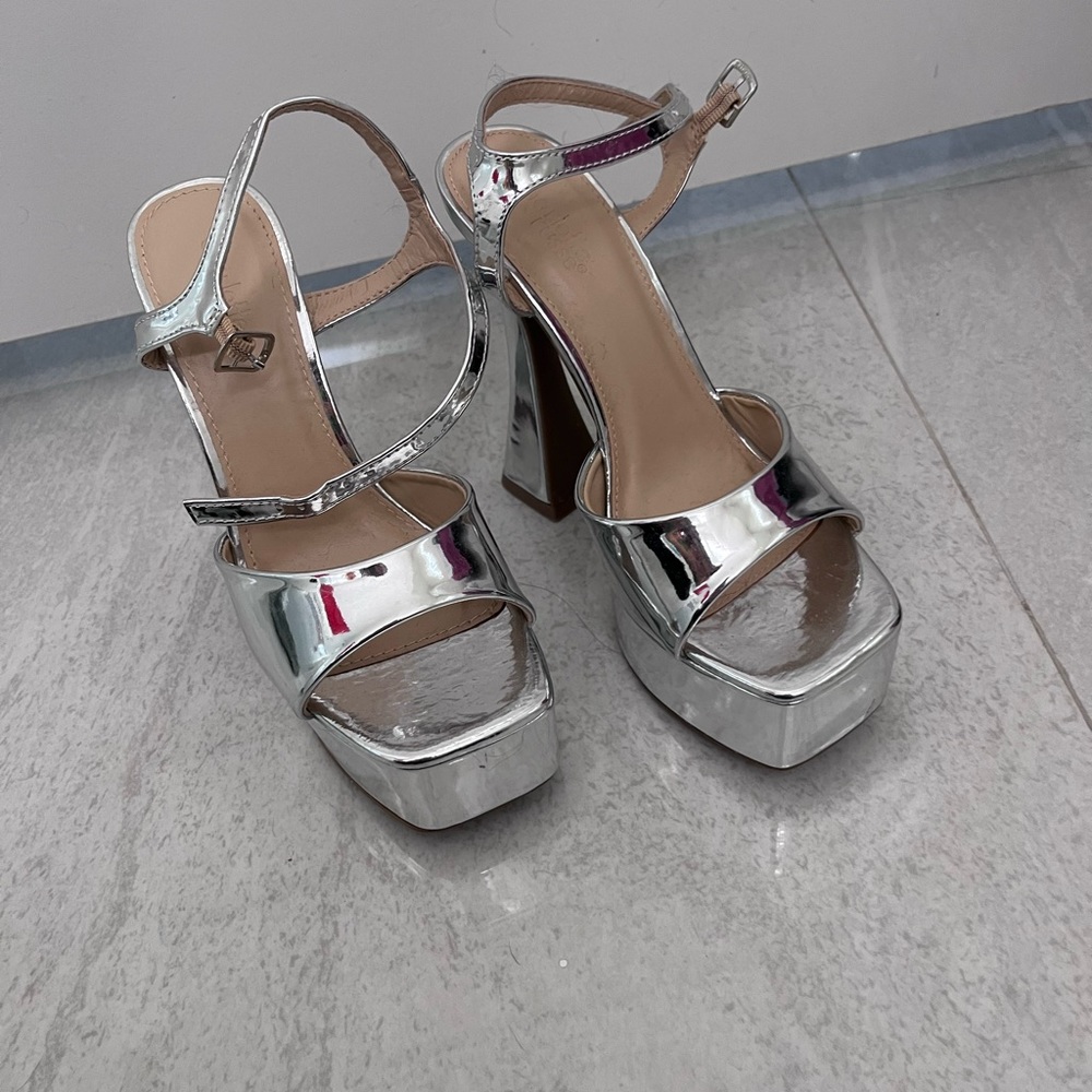 Chrome High Heels